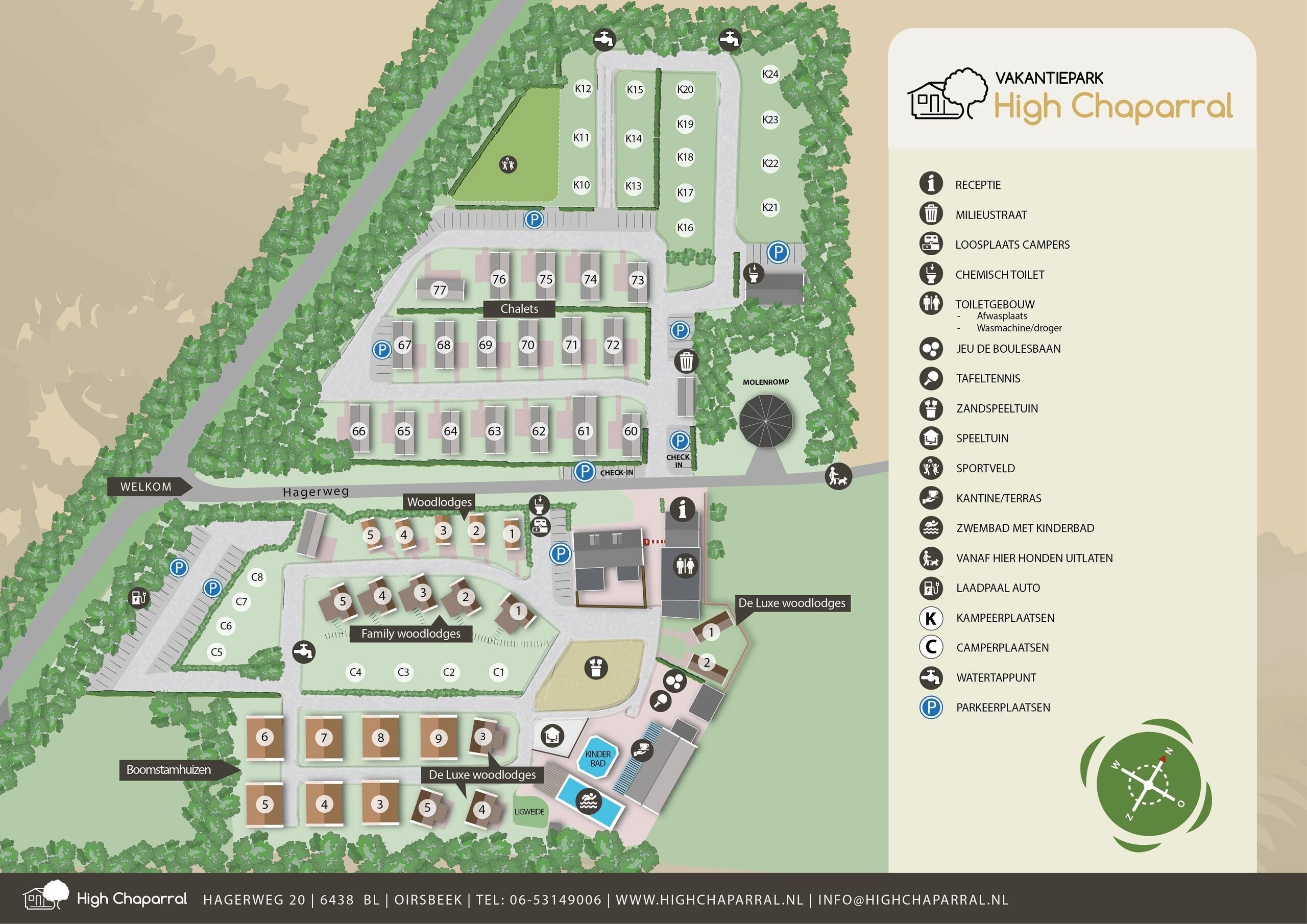 Plattegrond High Chaparral